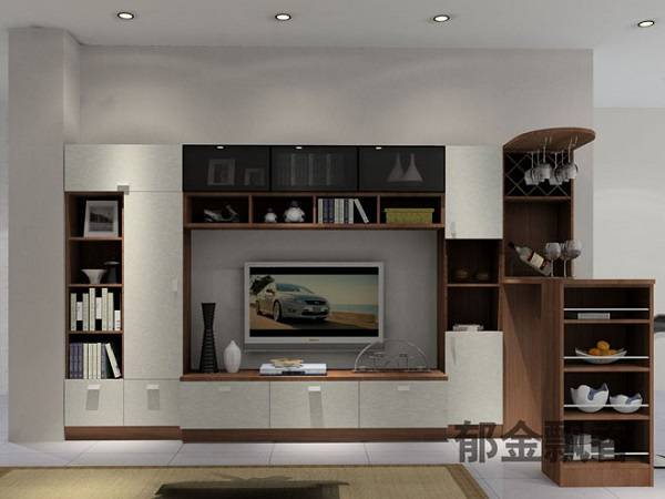 電視柜加吧臺(tái)組合家具