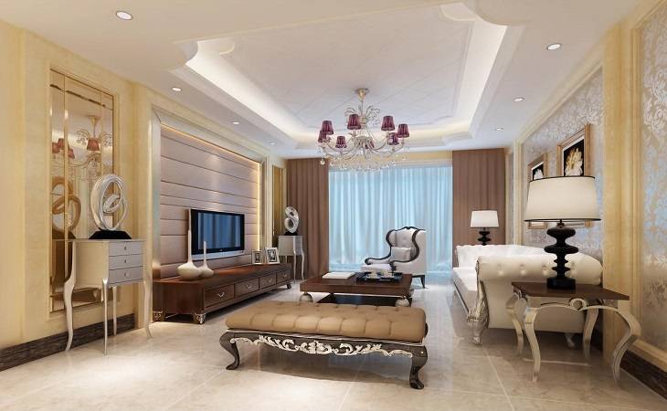 歐式客廳整體家具設計效果圖