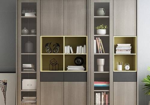 組裝書柜玻璃柜門的設(shè)計(jì)詳情